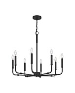 Abner 8-Light Chandelier in Matte Black