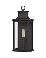 Quoizel One Light Outdoor Wall Mount Abernathy in Old Bronze