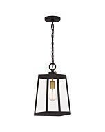 Quoizel One Light Outdoor Hanging Lantern Amberly Grove in Western Bronze