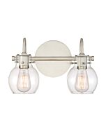 Quoizel Andrews 2 Light Bathroom Vanity Light in Antique Nickel