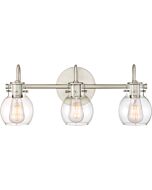 Quoizel Andrews 3 Light Bathroom Vanity Light in Antique Nickel