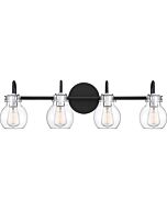 Quoizel Andrews 4 Light Bathroom Vanity Light in Earth Black