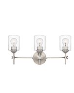 Aria 3-Light Bathroom Vanity Light in Brushed Nickel