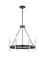 Quoizel Anthem 6 Light 24 Inch Transitional Chandelier in Mystic Black