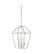 Quoizel Aviary 3 Light 17 Inch Transitional Chandelier in Polished Nickel