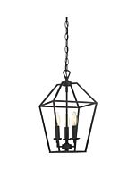 Quoizel Aviary 3 Light 17 Inch Transitional Chandelier in Palladian Bronze