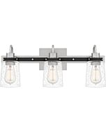 Axel 3-Light Bathroom Vanity Light in Brushed Nickel