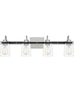 Axel 4-Light Bathroom Vanity Light in Brushed Nickel