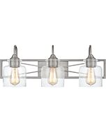 Bartley 3-Light Bathroom Vanity Light in Brushed Nickel