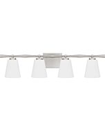 Brindley 4-Light Bathroom Vanity Light in Brushed Nickel