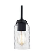 Blanche 1-Light Mini Pendant in Matte Black