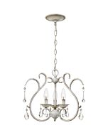 Quoizel Three Light Pendant Blanca in Antique White