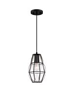 Blythe 1-Light Mini Pendant in Earth Black