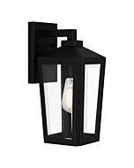 Quoizel One Light Outdoor Wall Mount Blomfield in Matte Black