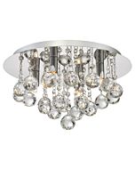 Quoizel Bordeaux 4 Light 14 Inch Ceiling Light in Polished Chrome