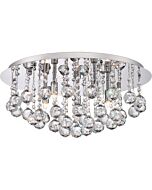 Quoizel Bordeaux 5 Light 20 Inch Ceiling Light in Polished Chrome