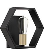 Quoizel Bismarck 9 Inch Wall Sconce in Earth Black