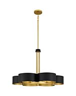 Quoizel Six Light Chandelier Balsam in Matte Black