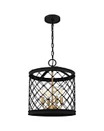 Calais 4-Light Pendant in Earth Black