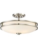 Quoizel Cadet 4 Light 19 Inch Ceiling Light in Brushed Nickel