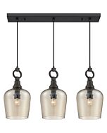 Quoizel Kendrick 3 Light 31 Inch Kitchen Island Light in Western Bronze