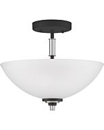 Quoizel Conrad 2 Light 13 Inch Ceiling Light in Brushed Nickel