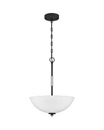 Quoizel Conrad 3 Light 16 Inch Pendant Light in Brushed Nickel