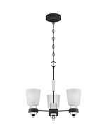 Quoizel Conrad 3 Light 19 Inch Transitional Chandelier in Brushed Nickel