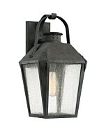 Quoizel Carriage 10 Inch Outdoor Wall Light in Mottled Black