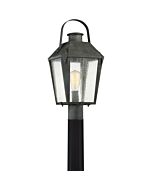 Quoizel Carriage 10 Inch Outdoor Post Light in Mottled Black