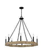 Croix 8-Light Chandelier in Matte Black