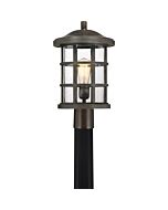 Quoizel Crusade 10 Inch Outdoor Post Light in Palladian Bronze