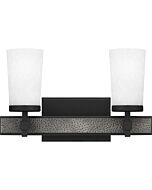 Dalton 2-Light Bathroom Vanity Light in Earth Black