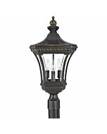 Quoizel Devon 3 Light 11 Inch Outdoor Post Light in Imperial Bronze