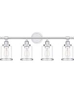 Dixie 4-Light Bathroom Vanity Light in Polished Chrome