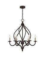 Quoizel Six Light Chandelier Dupont in Old Bronze