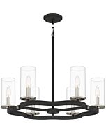 Daverty 6-Light Chandelier in Mottled Black