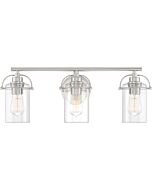 Quoizel Three Light Bath Fixture Emerson in Brushed Nickel