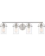 Quoizel Four Light Bath Fixture Emerson in Brushed Nickel