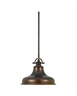 Quoizel Emery 14 Inch Pendant Light in Palladian Bronze