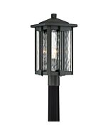 Quoizel Everglade 11 Inch Outdoor Post Light in Earth Black