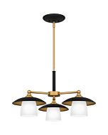 Fayette 3-Light Chandelier in Earth Black