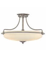 Quoizel Griffin 4 Light 21 Inch Ceiling Light in Antique Nickel