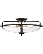 Quoizel Griffin 4 Light 21 Inch Ceiling Light in Palladian Bronze