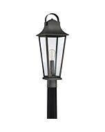 Quoizel Galveston 9 Inch Outdoor Post Light in Mottled Black