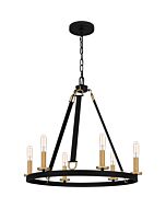 Graylyn 6-Light Chandelier in Matte Black