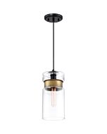 Quoizel Gathering 6 Inch Pendant Light in Mystic Black