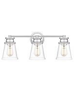 Quoizel Three Light Bath Haverfield in Polished Chrome