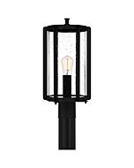 Quoizel One Light Outdoor Post Mount Hazel in Earth Black