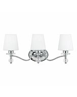 Quoizel Hollister 3 Light 10 Inch Bathroom Vanity Light in Polished Chrome